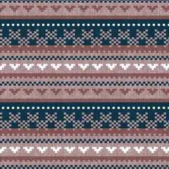 Nordic pattern illustration. New Year or winter design. Sweater ornaments for scandinavian pattern. 