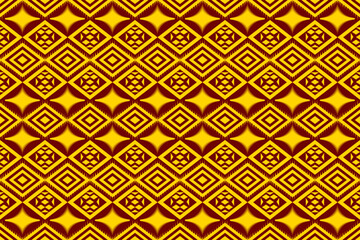 Geometric fabric patterns. Abstract shapes pattern in ethnic style. Vector style weaving concept. Design for embroidery and other textile products.