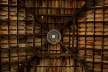 old books in the library