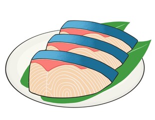 ブリ(鰤)の切り身の盛り合わせ