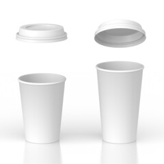 紙コップ 　3Dイラスト　