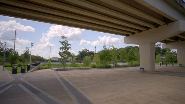 4k video Anita Favors Plaza at Lake Anita Tallahassee Florida USA