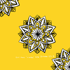 Hand drawn mandala. Decorative round ornaments. Oriental pattern, vector illustration. mandala for Henna, Mehndi, tattoo, decoration.