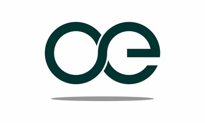 elegant O&E letter icon