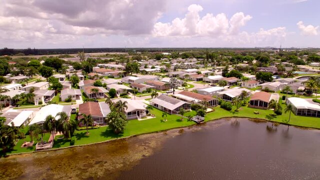 Upscale manufactured home community Davie Florida USA