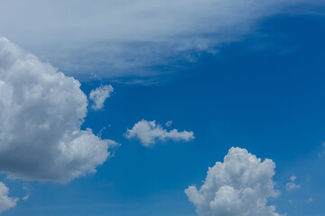 Blue sky and clouds for background.