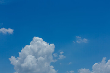 Blue sky and clouds for background.