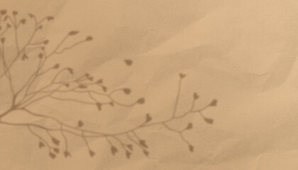 나뭇가지 그림자 오버레이 효과 가을배경