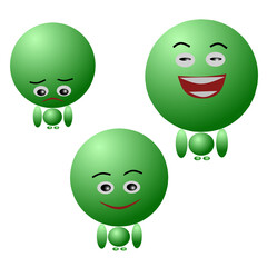 cartoon green monster