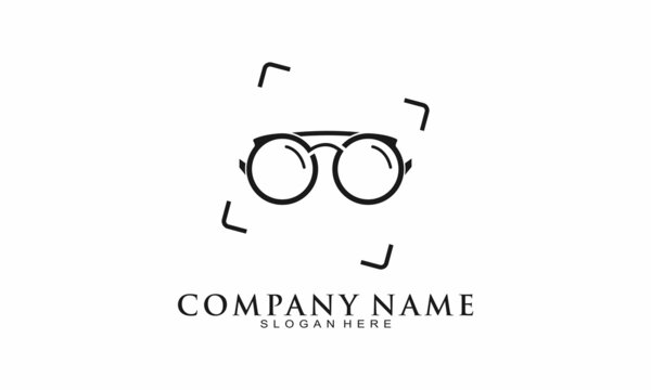 Focus glasses logo design