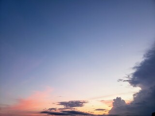 sunset in the sky