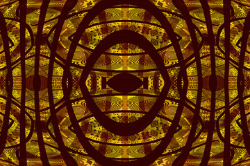 Colorful African fabric - Seamless and textured pattern,  illustration 