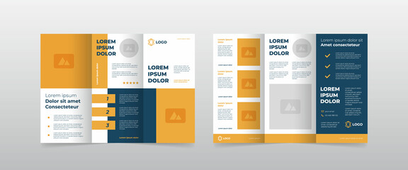 modern trifold business brochure template