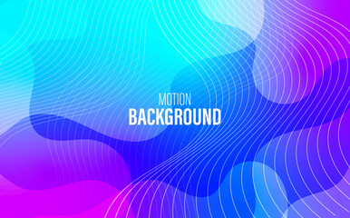 Trending modern bright abstract fluid liquid background, wallpaper. Smooth lines and shapes with a gradient. Visual illusion. 