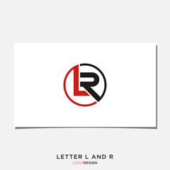 LETTER L AND R LOGO DESIGN