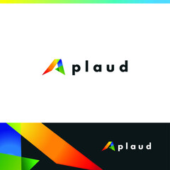 letter A logo design. modern vector icon illustration inspiration