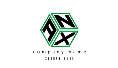 ANX polygon creative letter logo