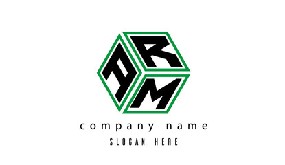 ARM polygon creative letter logo