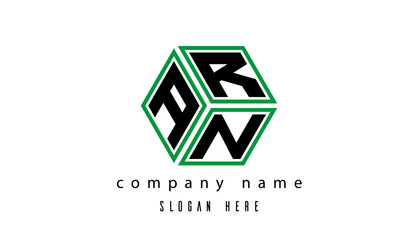 Fototapeta premium ARN polygon creative letter logo