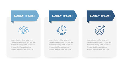 Modern timeline infographic template 3 options.