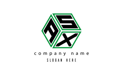 ASX polygon creative letter logo