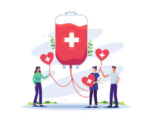World Blood Donor Day concept illustration