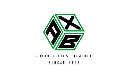 AXB polygon creative letter logo