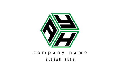 AYH polygon creative letter logo
