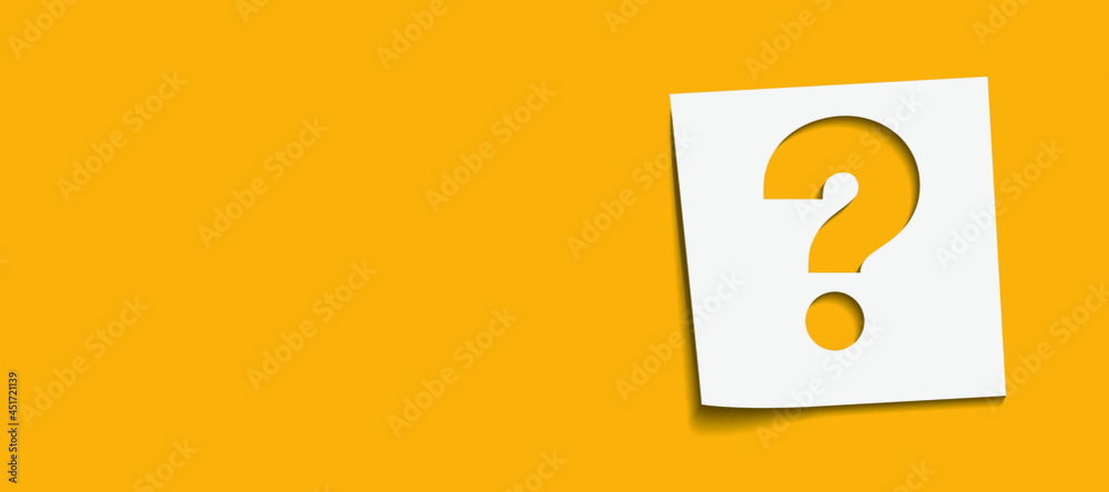 Fototapete question mark sign icon, vector illustration. flat design style with long shadow. faq button. asking