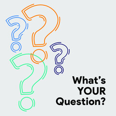 Question mark sign icon, vector illustration. Flat design style FAQ button. Asking questions. Ask for help. Question mark stamp. Need information. Query.