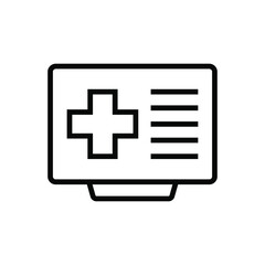 Obraz premium Online healthcare icon