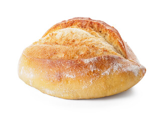 Fresh bread on white background