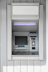 View of modern ATM outdoors