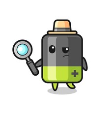 battery detective character is analyzing a case