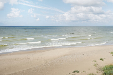 Fototapeta na wymiar Windy day at the Baltic Sea