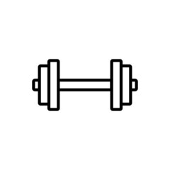 Dumbbell line icon