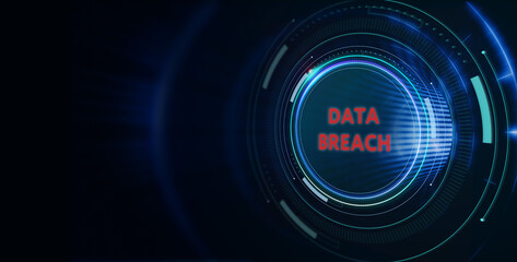 Cyber security data protection business technology privacy concept. Data breach