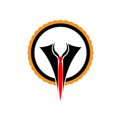 illustration of a black office coat