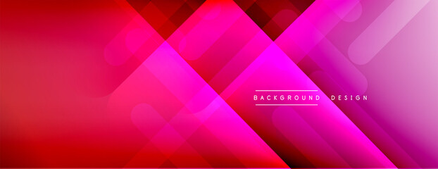 Dynamic lines abstract background. 3D shadow effects and fluid gradients. Modern overlapping forms