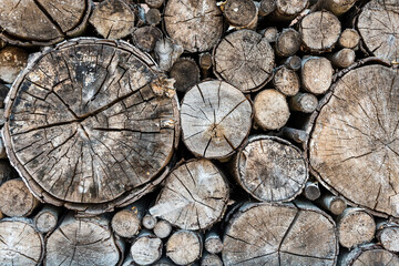 Naklejka premium stack of wood