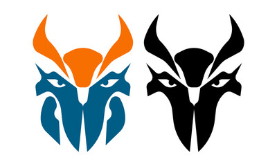 owl face logo icon