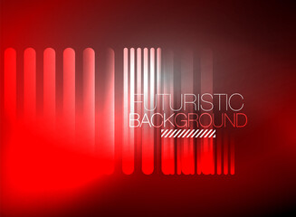 Bright neon color techno abstract background, shiny glowing neon lines in the dark background