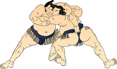 浮世絵　相撲取り　その40