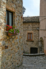 A street in the historic center of San Giovanni in Fiore, a medieval town in the Cosenza province.