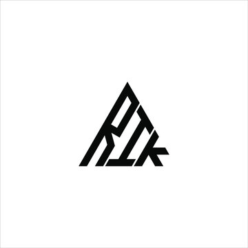RIK letter logo creative design. RIK unique design
