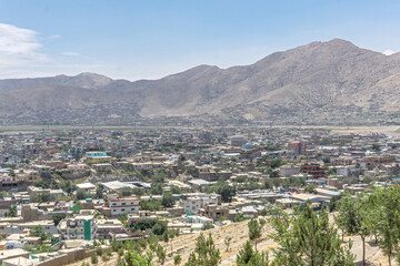 Fototapeta na wymiar View on the city of Kabul, Afghanistan