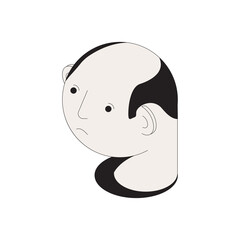 Bald Pate Man Composition