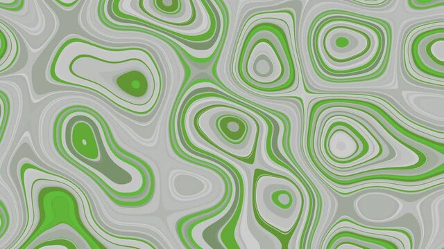 60's 70's Pop-Art big abstract background animation, inspired by lava lamps and hippie culture with colours: green, white.