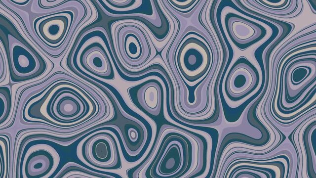 60's 70's Pop-Art big abstract background animation, inspired by lava lamps and hippie culture with colours: blue, ivory.
