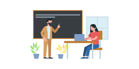 Internet video seminar, business school graduation, corporate training classes icons set. Online courses, workshop, internal education metaphors. Vector isolated concept metaphor illustrations